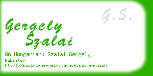 gergely szalai business card